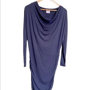 Mama Licious Striped Nursing Dress NWT Maternity Navy Blue Size XS